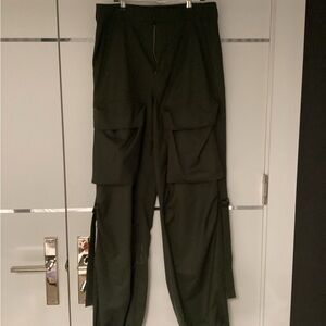 Zara Black Cargo Trousers with Utility Pockets